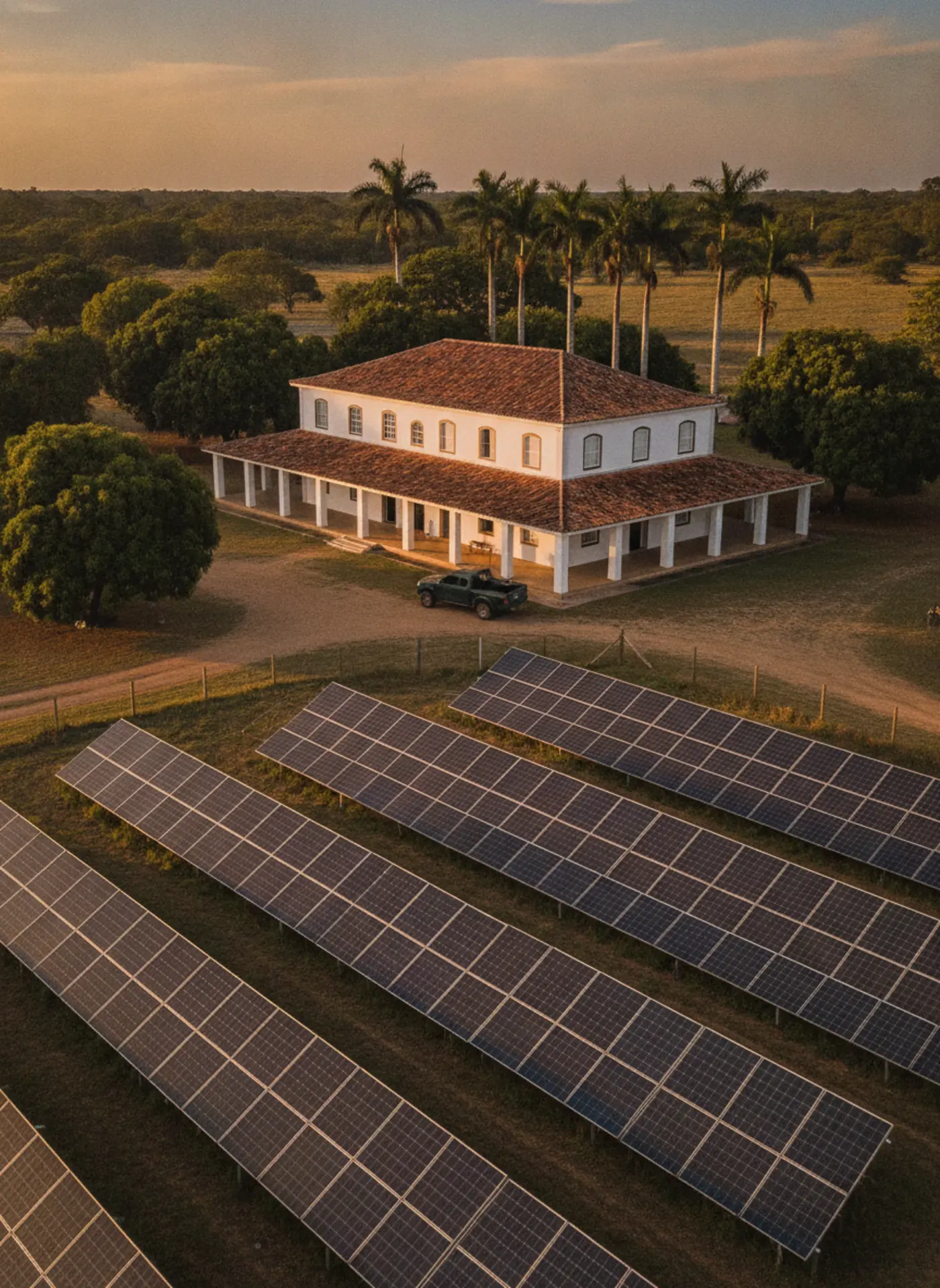 Fazenda no Rio Grande do Norte com usina solar de solo